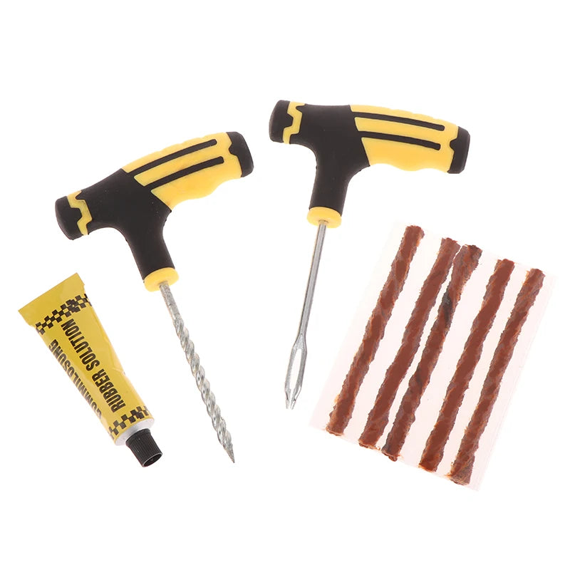 Tire Tubeless Tire Repair Tool Kit For Emergencies Quick Puncture Fixing For Cars Truck RV Jeep ATV Motorcycle Flat Tire Repair