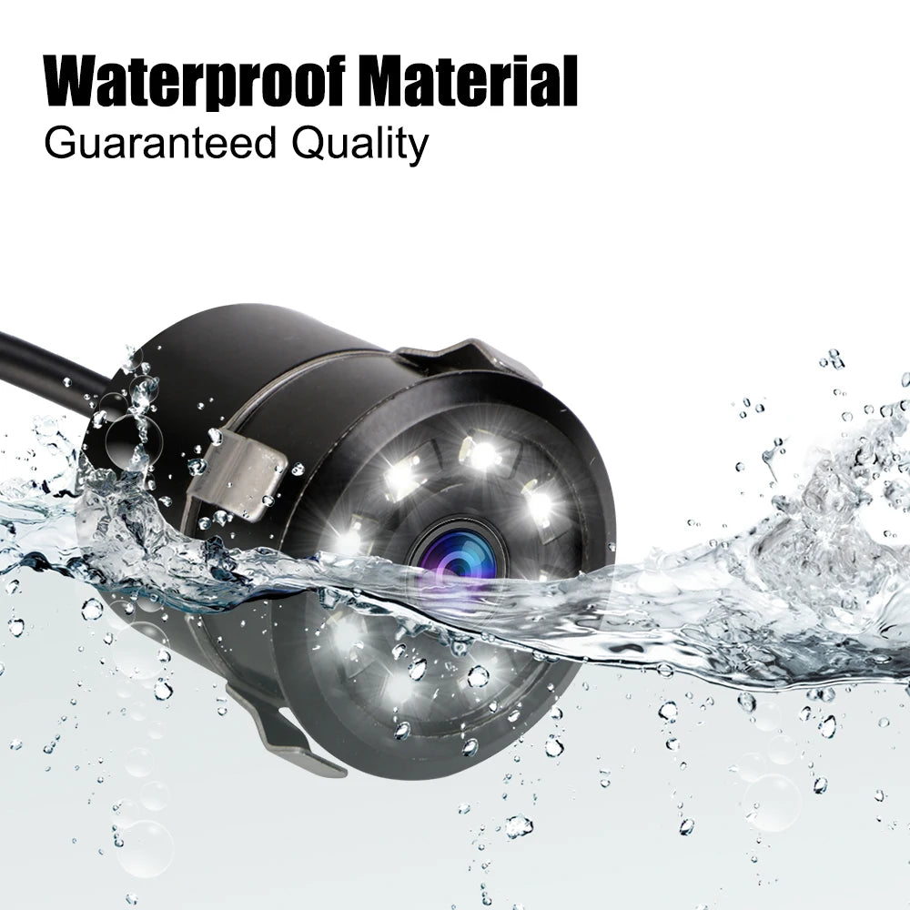 8 LED Car Rear View Camera 170° Night Vision Parking Reversing Monitoring CCD Waterproof Wide Angle Backup Cameras