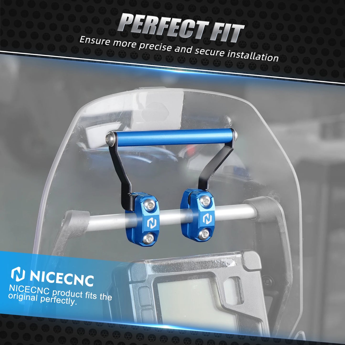 12MM Motorcycle GPS Mount Bracket For Yamaha 2019-2024 2023 Tenere 700 T700 XTZ700 Aprilia Tuareg 660 2022-2024 Tenere 700 Rally