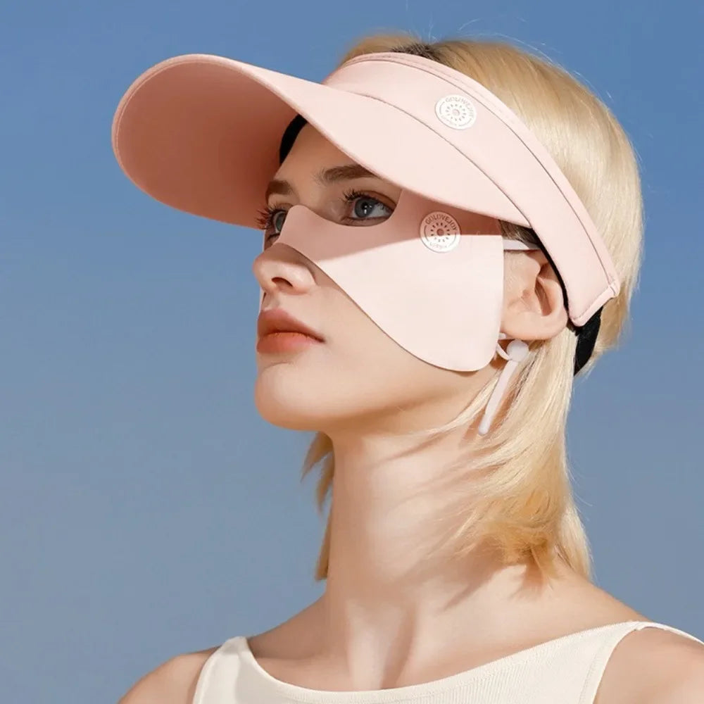 Unisex Sun Protection Anti-UV Ice Silk Face Scarf Face Mask Sport Mask