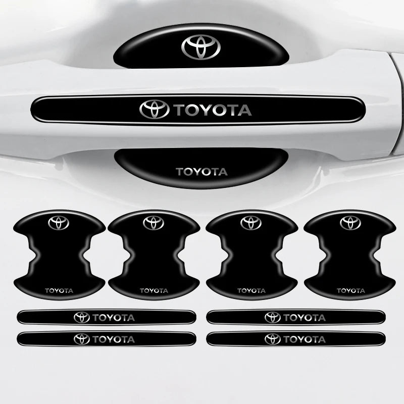 4/8Pcs/Set Car Handle Scratch Resistant Protective Film Door Stickers Car For Toyota Corolla Camry Rav4 Yaris hilux Prius Auris