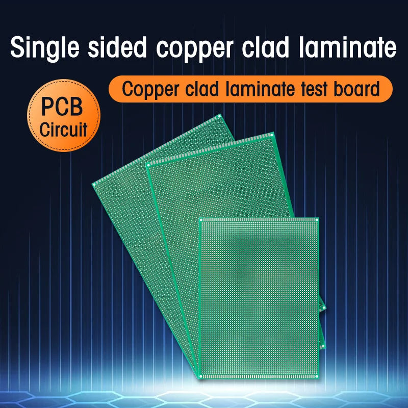 1/5PCS PCB Board Green Single Side Prototype Boards 2x8CM 3x7CM 4x6CM 5x7CM 6x8CM 7x9CM 8x12CM 9x15CM 10x10CM 10x15CM 10x22CM