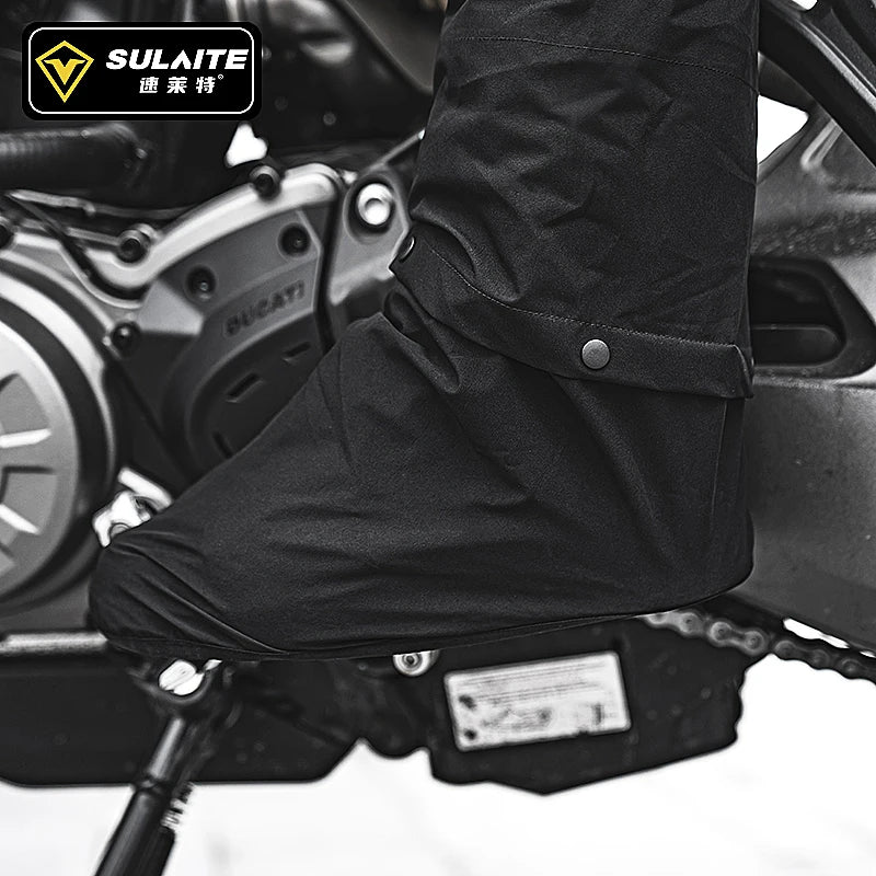 SULAITE Motorcycle Raincoat Suit Men Outdoor Waterproof Rainwear Shoes Cover Ultrathin Rain Coat Cycling Fishing Climbing Jacket