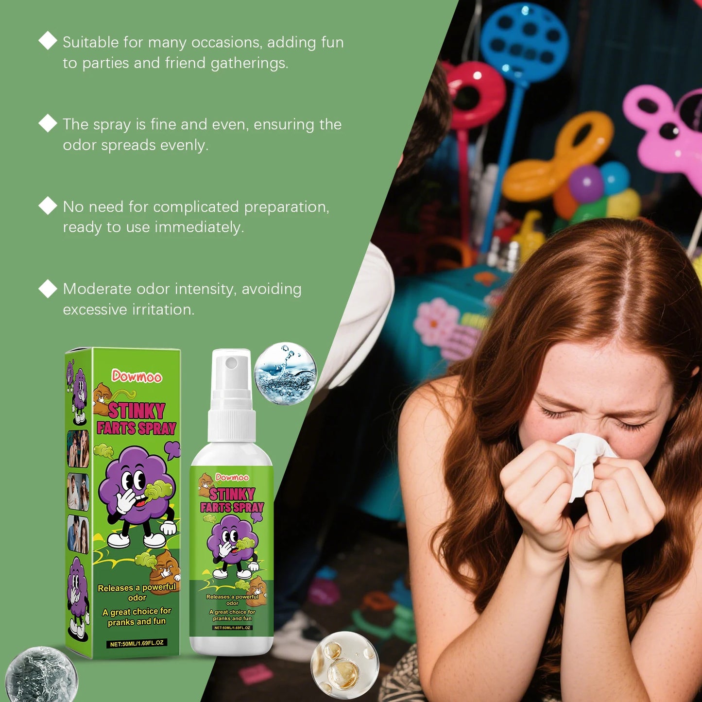 Liquid Fart Spray Strong Stinky Odor Bringing Joyful Laughter Enhance Party Interaction Funny Toys Portable Party Prank Supplies