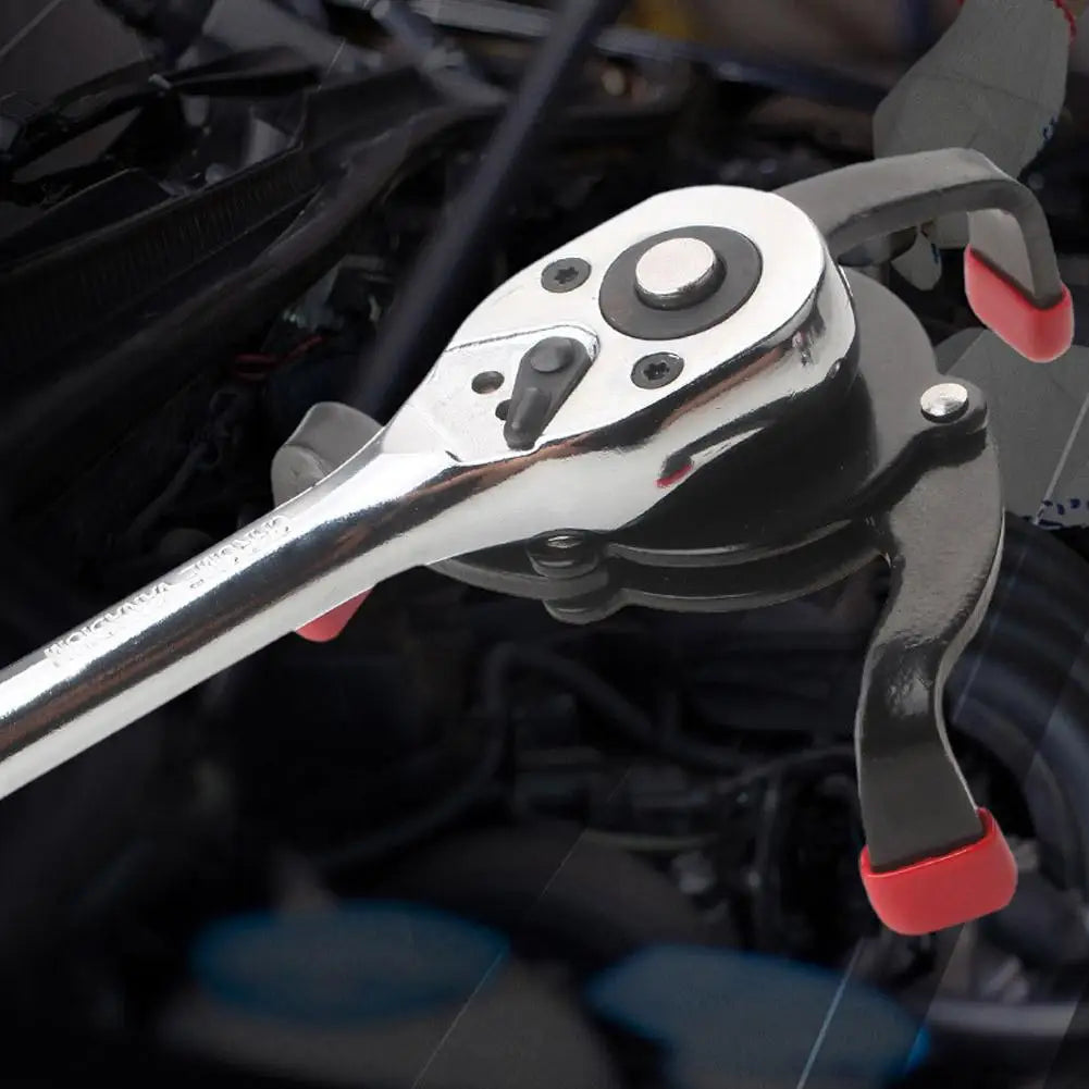 Car Oil Filter Wrench 3-Jaw Spanner Remover Repair Tools Oil Change Accessories Truck Trailer Off Road 4x4 Motorcycle Universal