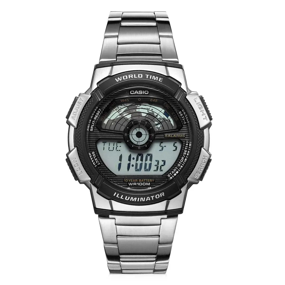 Casio AE 1000W 1500W 1100WSports Watch Multifunctional Guide Date Stopwatch Student Male Watch Outdoor Waterproof Male Digital