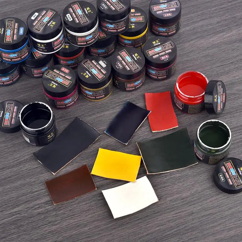 50g/Bottle Leather Coloring Pigment Dye Liquid Leather Repair Refurbish For Car Seat Bag Shoes Sneakers Leather Skin Care Crafts