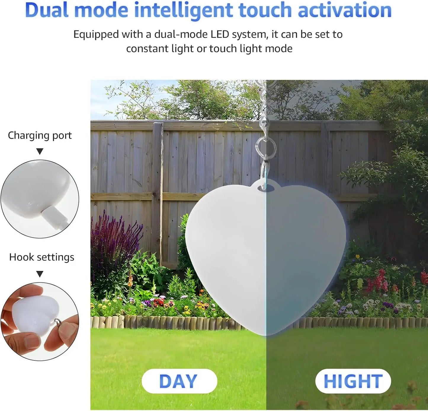 1pcs Purse Light Touch Sensitive LED White Lighting Charging Lamp Handbag with Automatic Sensor  Heart Light Gift Ideas