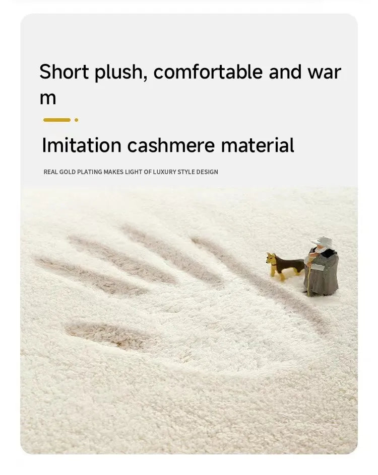 Car Color Imitation Cashmere Rug Digital Printing Technology Simple Housewarming Gift Handmade Non-Slip Decorative Carpet