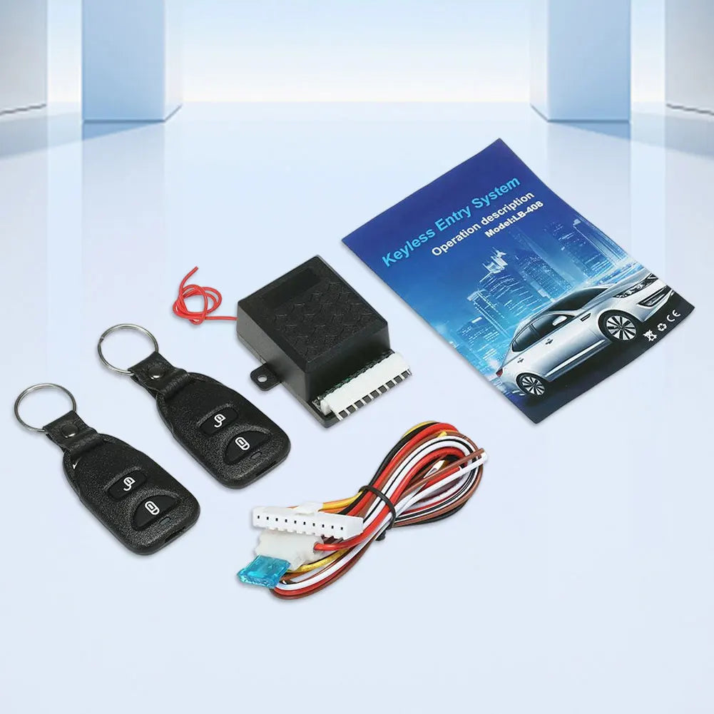 12V Vehicle Keyless Entry System Universal Vehicle Door Lock Anti-Theft System Portable Car Auto Remote Switch Lock Kit