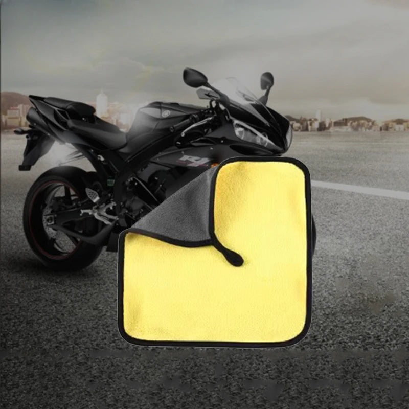 1PCMotorcycle Detailing Microfiber Towel Auto Wash Towels Universal Motorcycles Soft Cleaning Towel Wash Rag Accessories