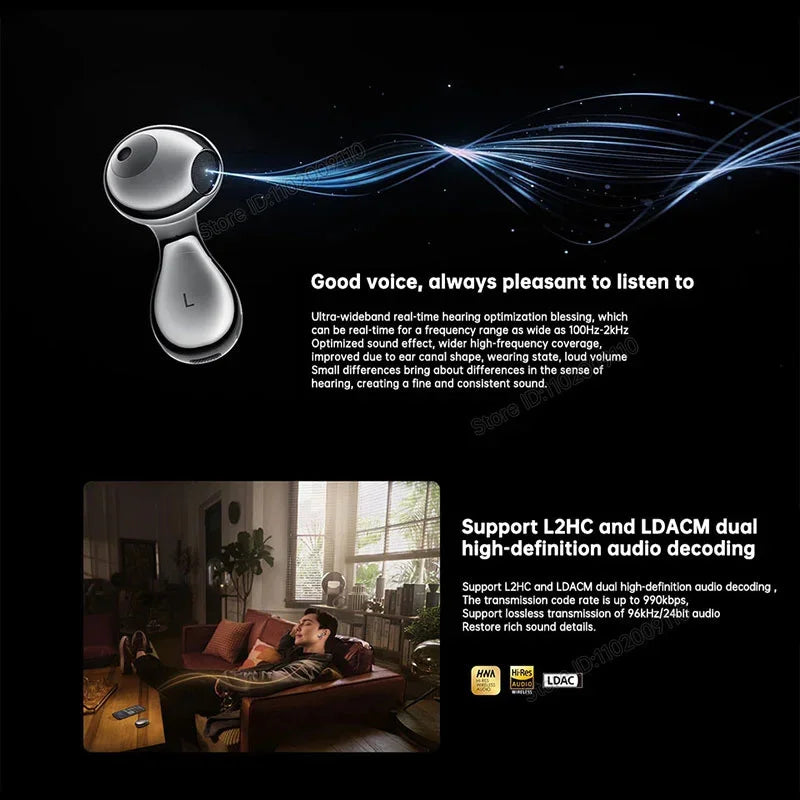 Original Huawei Freebuds 5 Earphones TWS Wireless Bluetooth 5.2 Headphones Active Noise Reduction Earbuds LDAC Hifi IP54 Headset