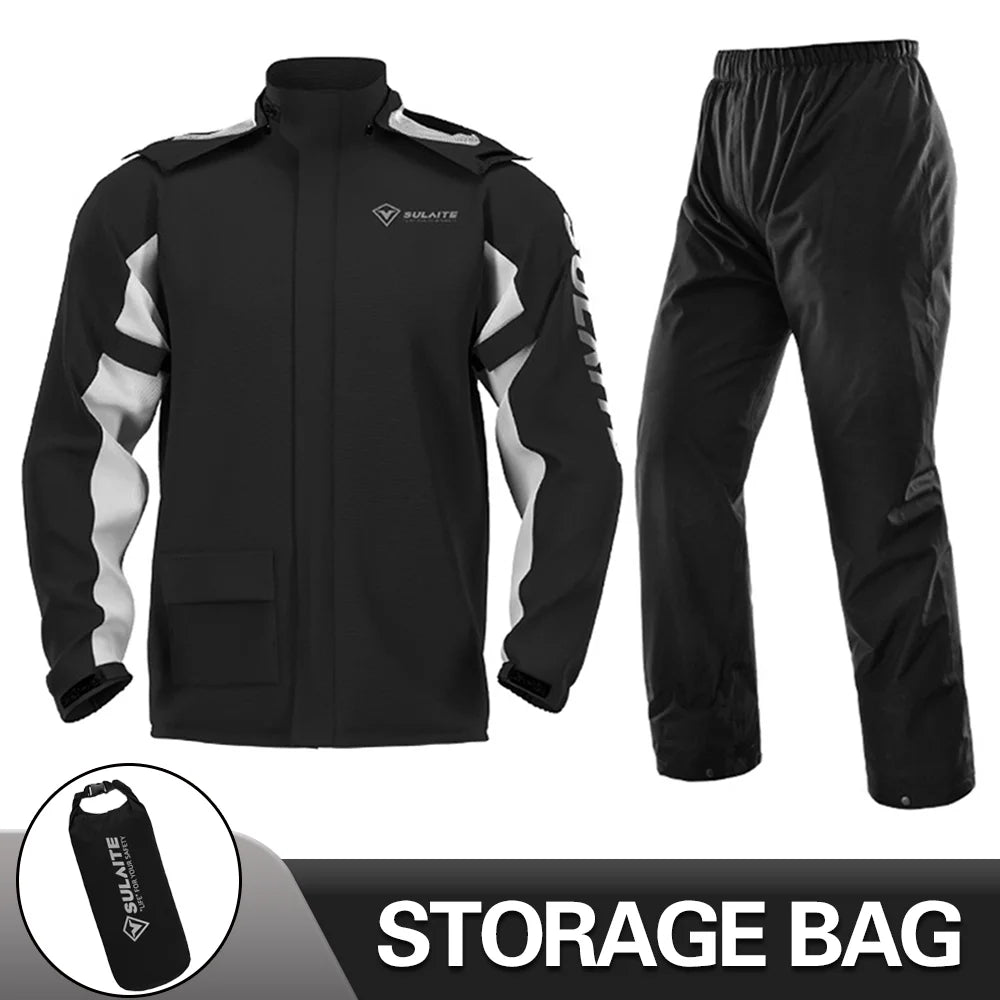 Motorcycle Raincoat Suit Rainstorm Prevention Jacket Pants Camping Hik NairoMarket