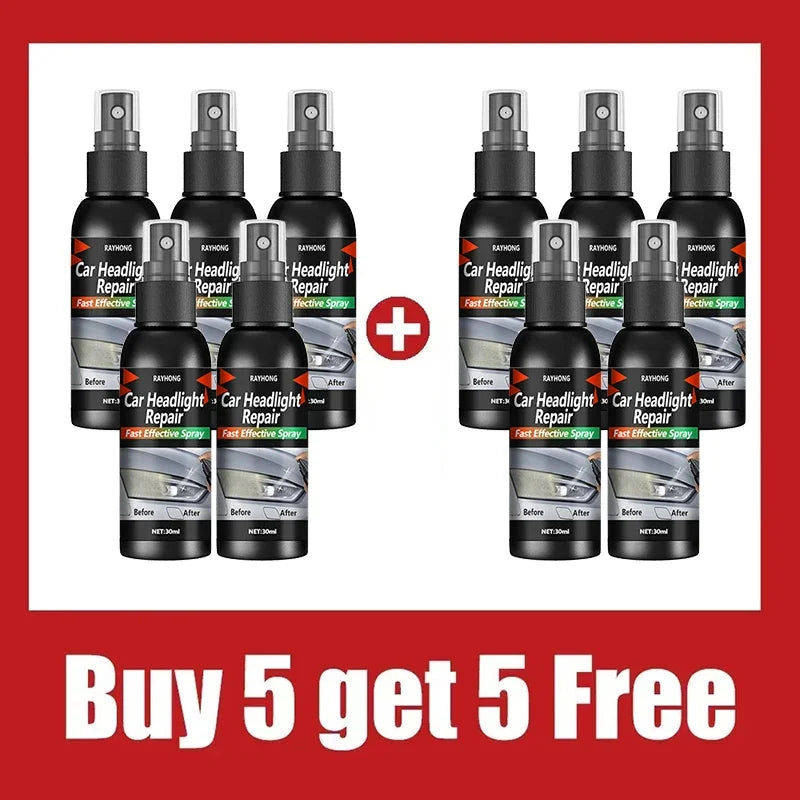 Car Headlight Restoration Polishing Kits Headlamp Scratch Remover Repair Cleaning Paste Remove Oxidation Headlight Polish Liquid