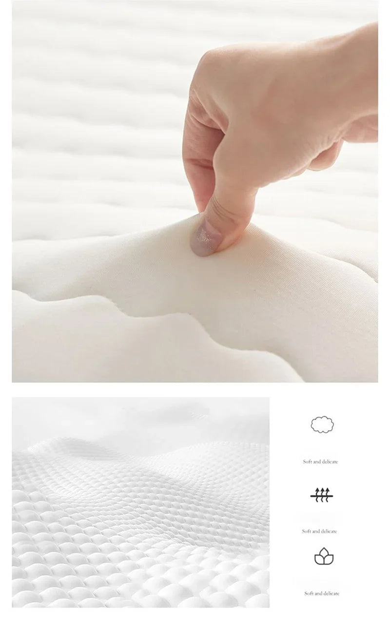 Mattress Topper  Knitted Cotton Soft Foam Tatami Mattresses Intercalated Latex Thickened Sponge Cushion Folding Mattresses Mat