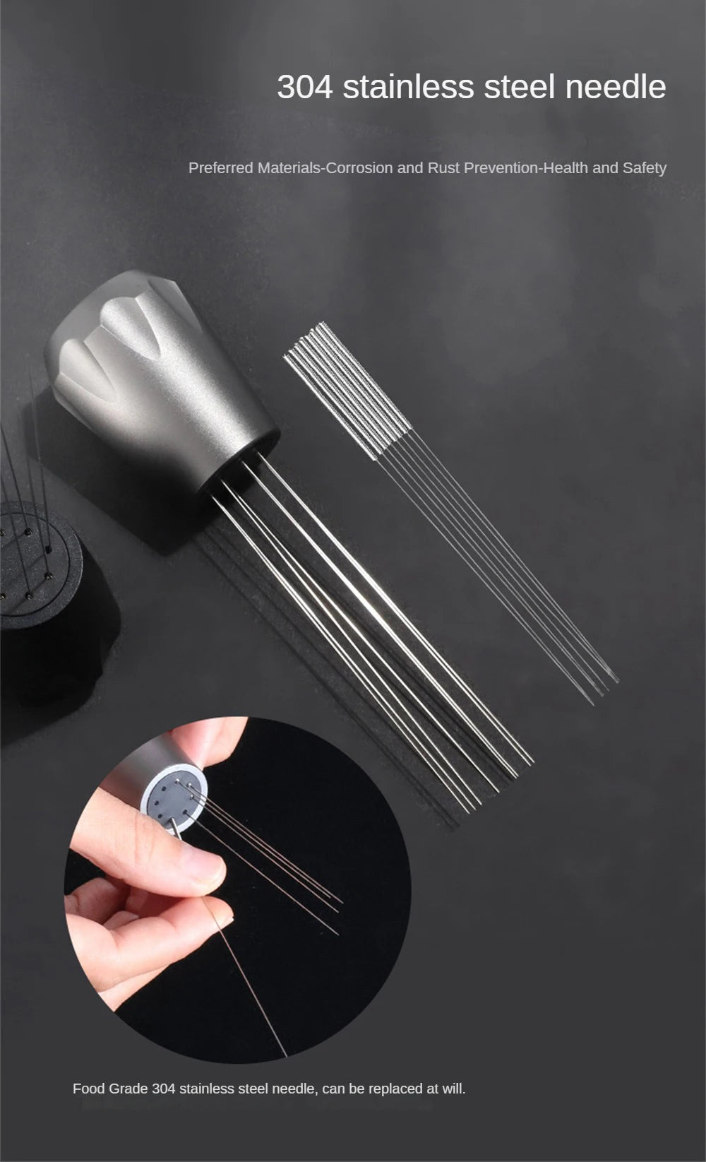 New Coffee Stirrer Needle Espresso Powder Stirrer Espresso Coffee Tamper Needles Coffee Powder Distributor Needle Tools