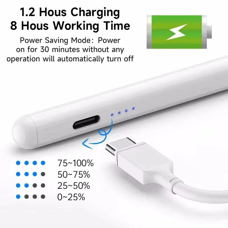 Universal Stylus Pen For Samsung Tab A9 plus S10 A8 S7 S6lite Capacitive Touch Pen For Huawei Xiaomi Lenovo M9 Pro 12.7 M10plus