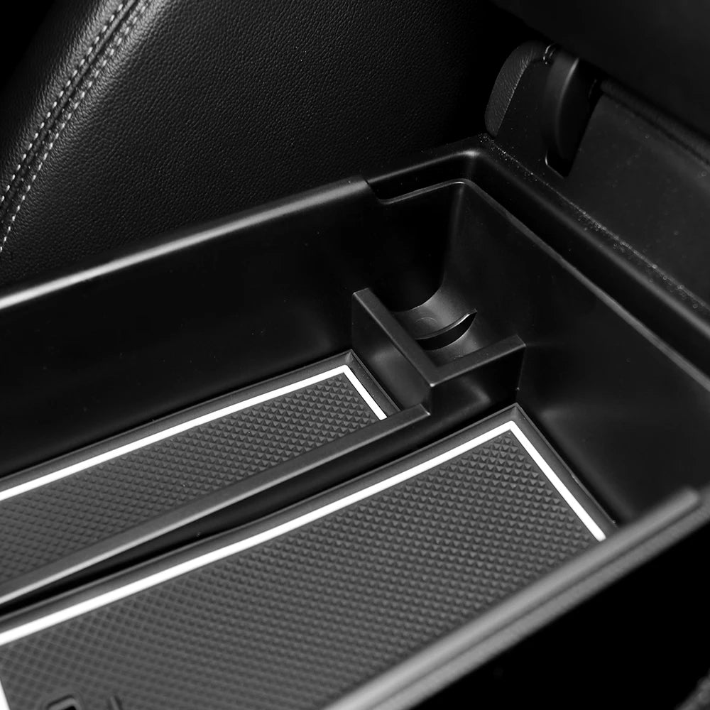 Car Center Contral Storage Box Armrest Organizer Tray For Genesis G70 2019 2020 2021 2022 Stowing Tidying Part