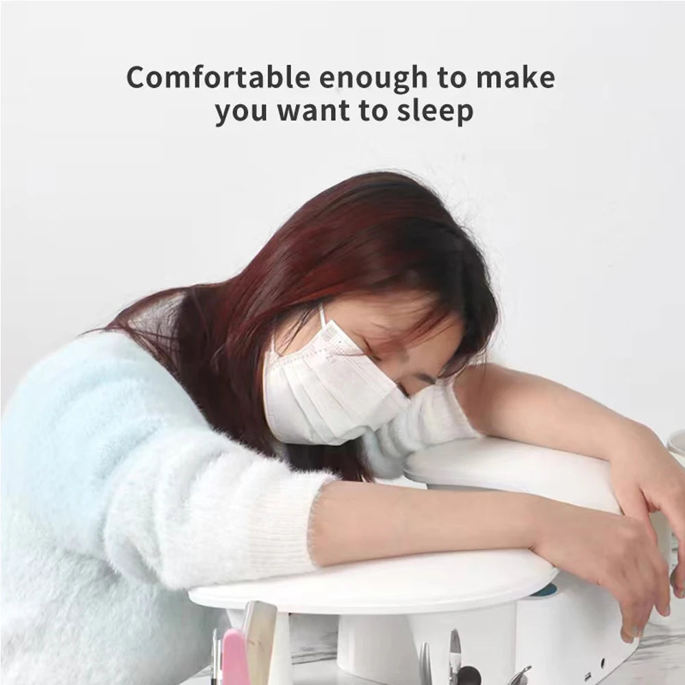 New Design Nail Hand Rests for Two Hands Soft PU Leather 15 Degree Tilted Hand Pillow Nail Art Salon Tool