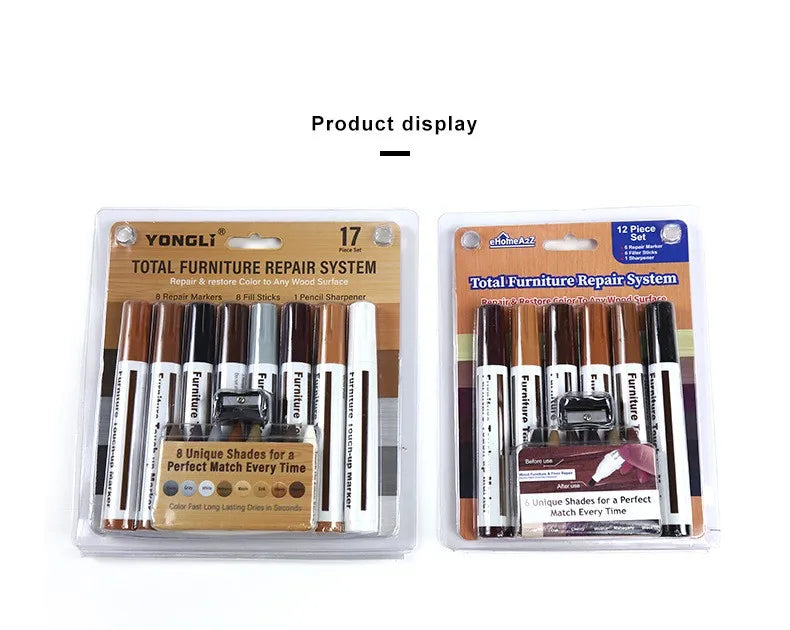 Furniture Repair Pen Markers Remover Wood Scratches Restore Kit Scratch Filler Paint Wooden Cabinet Floors Tables Repair Tool