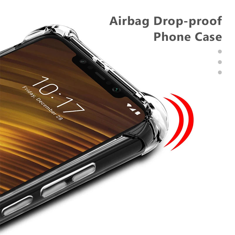 Cool Shockproof Clear Soft Case For Xiaomi Mi 8 9 10 11 A2 Lite A1 A3 Mi6 Mi Play Silicone Cover For Xiaomi Pocophone F1 Mi8 SE