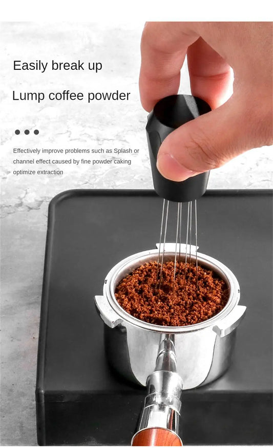 New Espresso Powder Stirrer Coffee Stirrer Needle Coffee Powder Distributor Needle Espresso Coffee Tamper Needles Coffee Tools