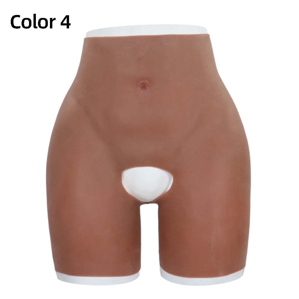YUERUGOU Oversize Crossdresser Silicone Shape wear Realistic Hip pads and Butt Pads Flexible Hip Enhancer Panties for Drag Queen