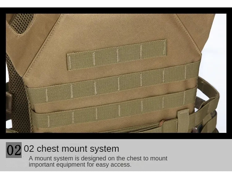 Nylon Tactical Vest Body Armor Hunting Carrier Airsoft Accessories Combat MOLLE Camo Military Army Vest CS Game Jungle Equipment