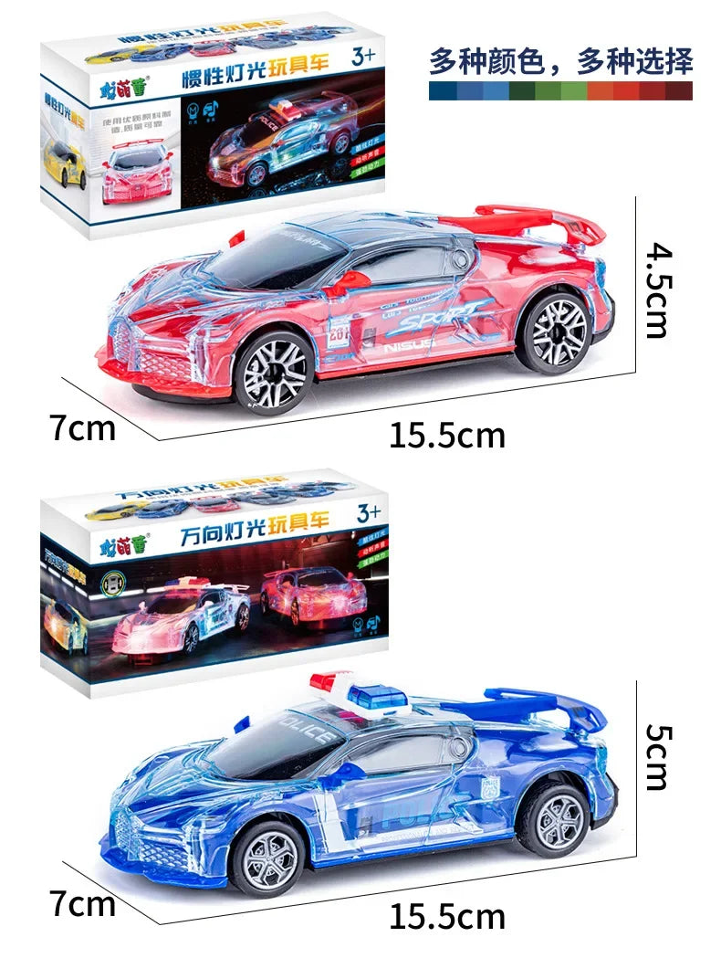 Cool Luminous Children's Toy Car Music Police Car Luminous Electric Model Electric Children's Toys Children's Toys Gifts