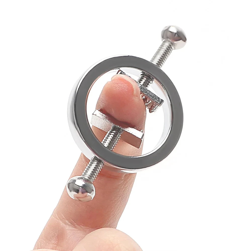 Stainless Steel Adjustable Nipple Clips Erotic Goods Nipple Stimulation Breast Bondage Restraint Fetish Bdsm Sex Toy for Woman