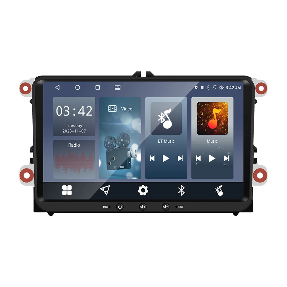 VW 9-inch Universal Android 11 Car Stereo CarPlay Head Unit Bluetooth FM Radio GPS for VW Passat Golf MK5 MK6 Jetta T5 EOS POLO