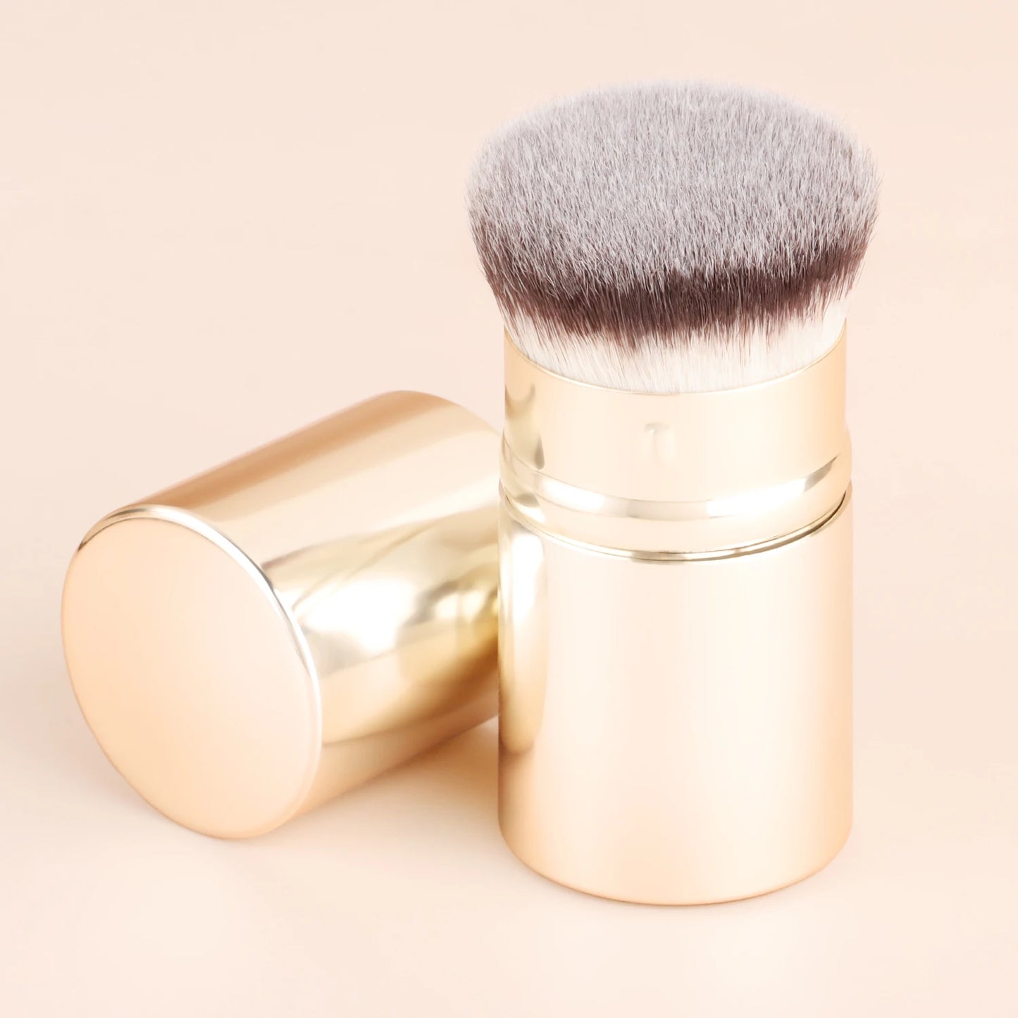 1pcs Retractable Blush Brush Kabuki Foundation Brush Soft Fluffy Powder Contour Makeup Brushes Portable Makeup Tools
