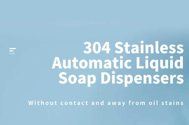 Kitchen Soap Machine Automatic Sensor Out of Hand Sanitizer Smart Electric Body Wash Soap Dispenser 304 Stainless Steel