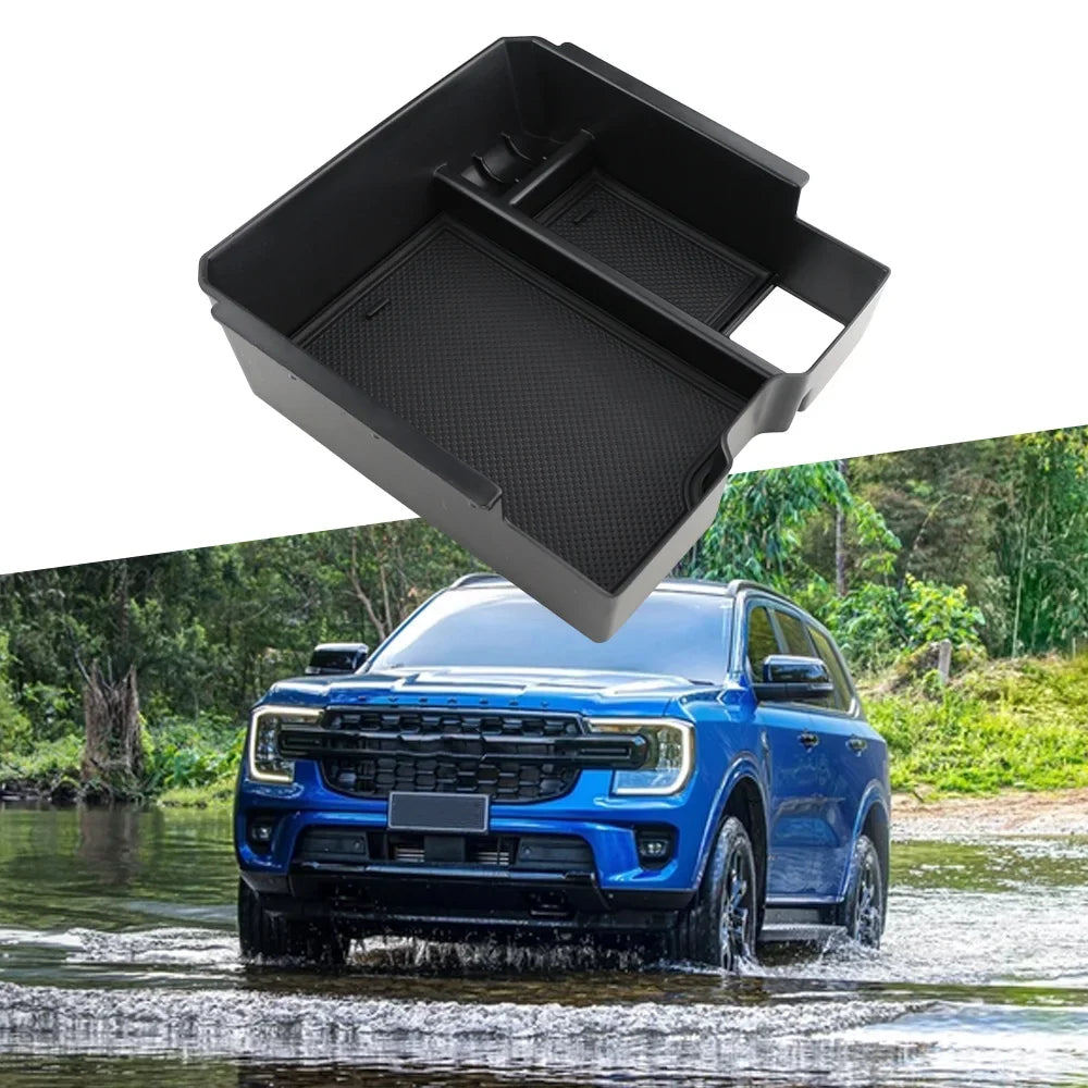 ABS Car Stowing Tidying Tidying Container For Armrest Box Storage For Ford Everest Ranger 2023 Holder Organizer Accessories
