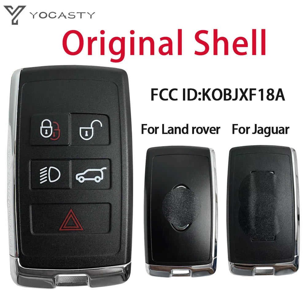 YOCASTY Replacement OEM For Land Rover Discovery Ranger Rover SPORT EVOQUE Jaguar XF XJ EX Smart Key Shell Case FCCID KOBJXF18A