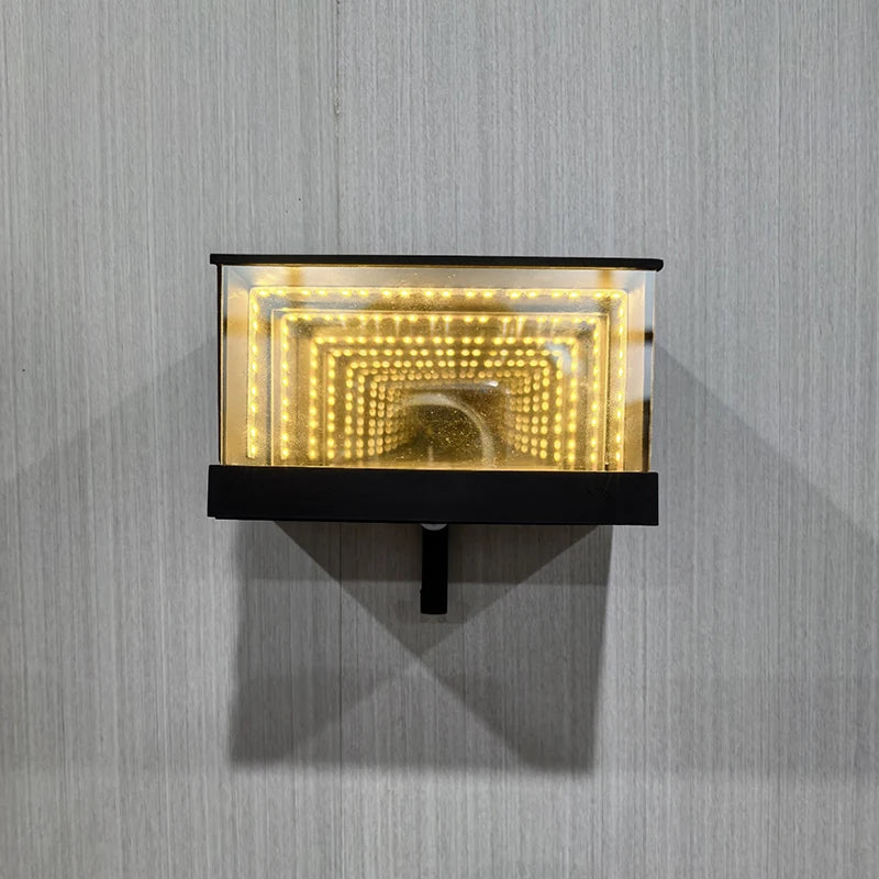 LED Light Featured Key Rack for Garage; Infinity Mirror Design; Ideal for Car Lovers; Simplifies Entry Point; Contains 1PC.