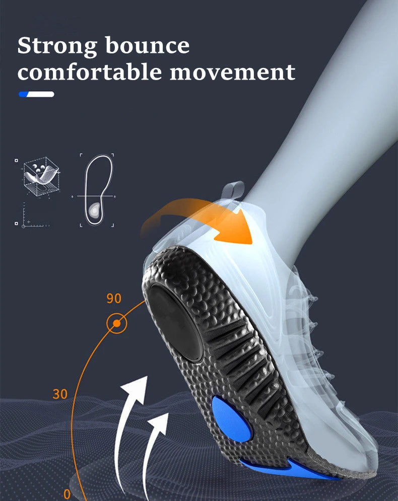 NEW Height Increase Templates Sports Shock Absorption Insoles for Feet Deodorant Orthopedic Insole for Shoes Men Women Shoe Sole