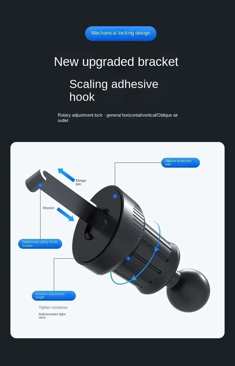 RandGrey Car Phone Holder for Universal Mobile Phone Holder Stand Car Phone Stand for Car Air Outlet Mount Car Cell Phone Suppor