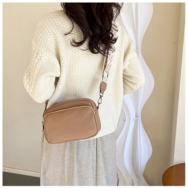 New Fashion Women's Bag Senior Simple Atmosphere Single Shoulder Crossbody Bag With Retro Small Square Bag Simple Fashion