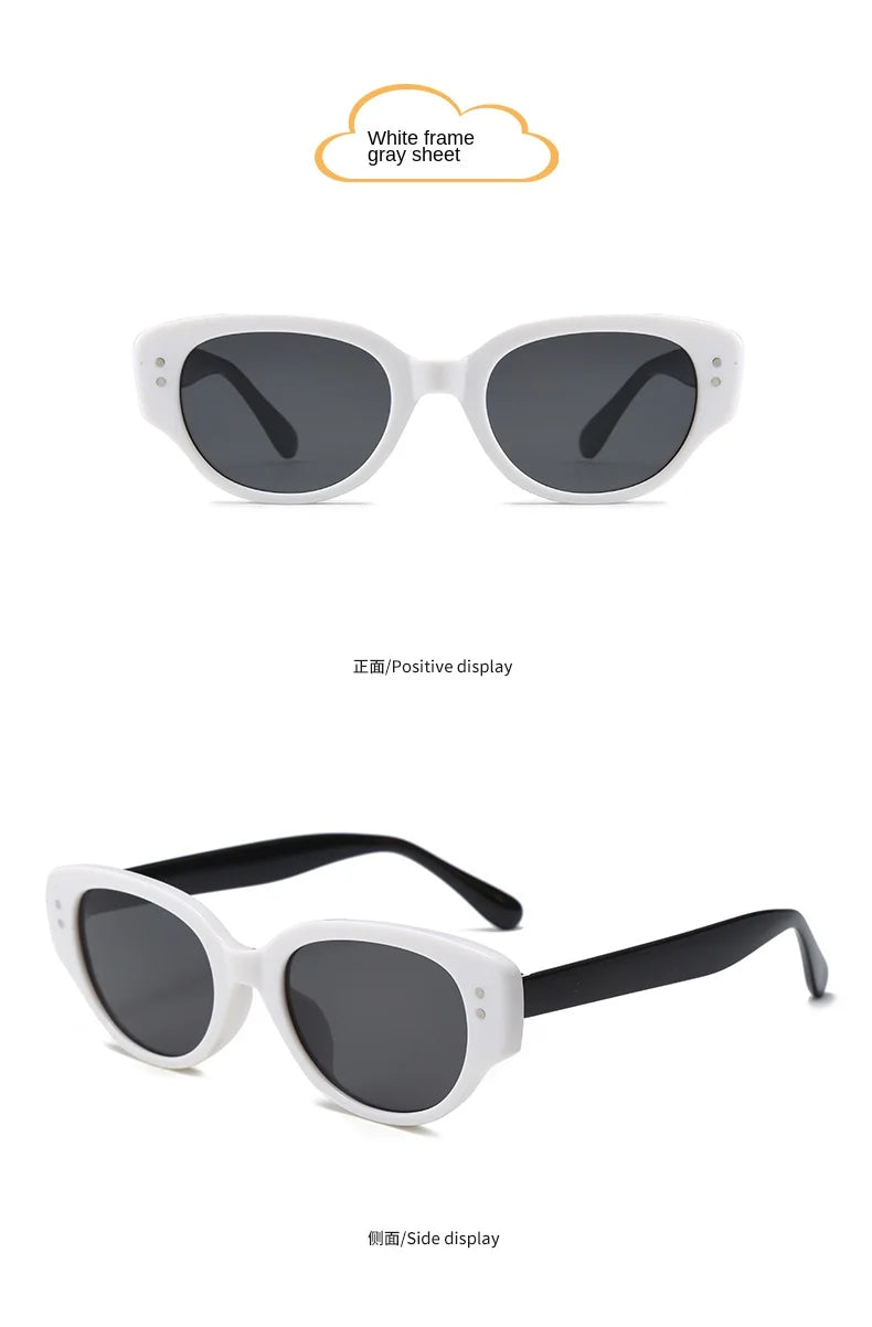 Fashion Children Cat's Eye Sunglasse Brand Designer Retro Boys Girls Eyeglasses Cute Baby Shade Eyewear Kids Sun Glasses UV400