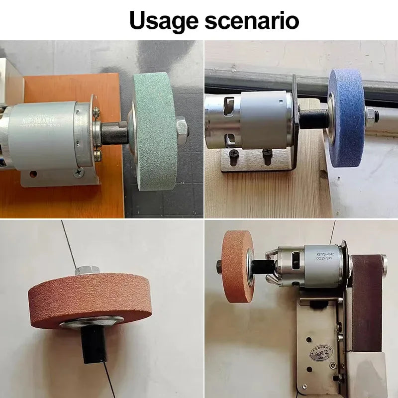 10mm Spindle Adapter for Grinding Polishing 5mm/6mm/8mm/10mm/12mm/14mm/16mm Shaft Motor Bench Grinder