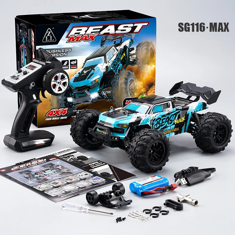 2.4G Remote Control Car 4WD Professional Racing Car SG116PRO/MAX Remote Control Car Brushless High Speed 80KM/H Off-road Drift