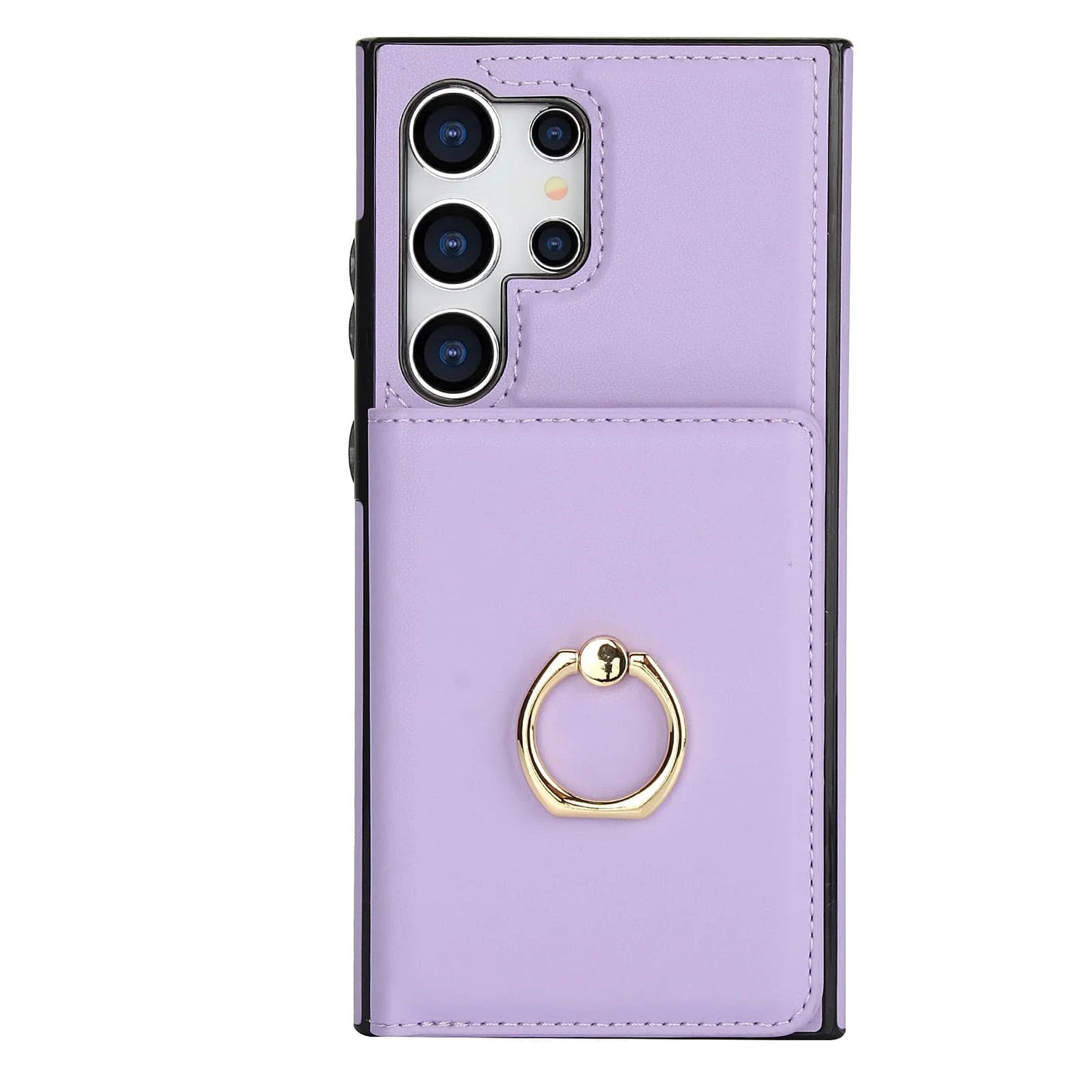 Wallet Case with Card Holder, 360° Rotation Ring Kickstand Magnetic Clasp for Samsung Galaxy S25 S24/S23/S22/S21 Ultra/Note 20