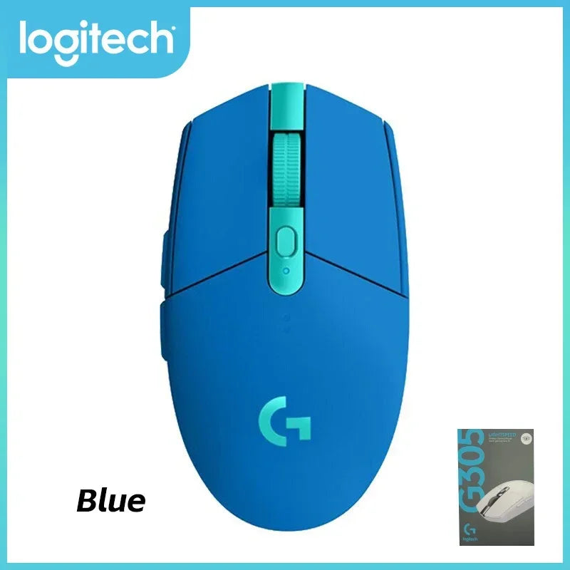 Logitech G304/G305 LIGHTSPEED Wireless Lightweight Gaming Mouse For FPS/MOBA/MMO/RPG/CS2- HERO Sensor 12K DPI, 6 Programmable