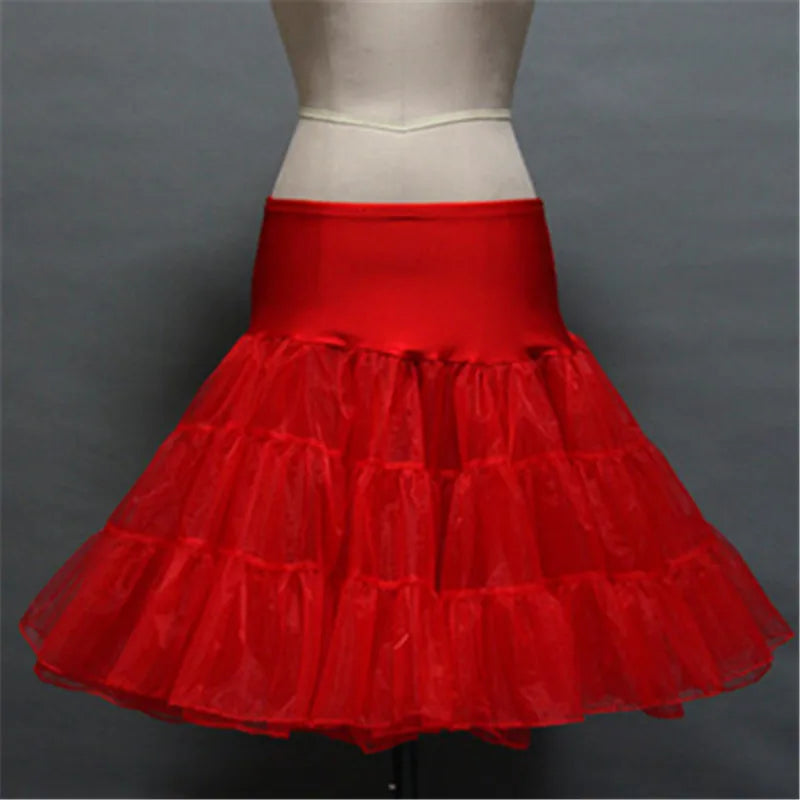 White Black Crinoline Underskirt Skirt 2-layers Of Lace Petticoat Women Fluffy Tutu Skirt For Mini Skirt Rock Ladies Club Outfit