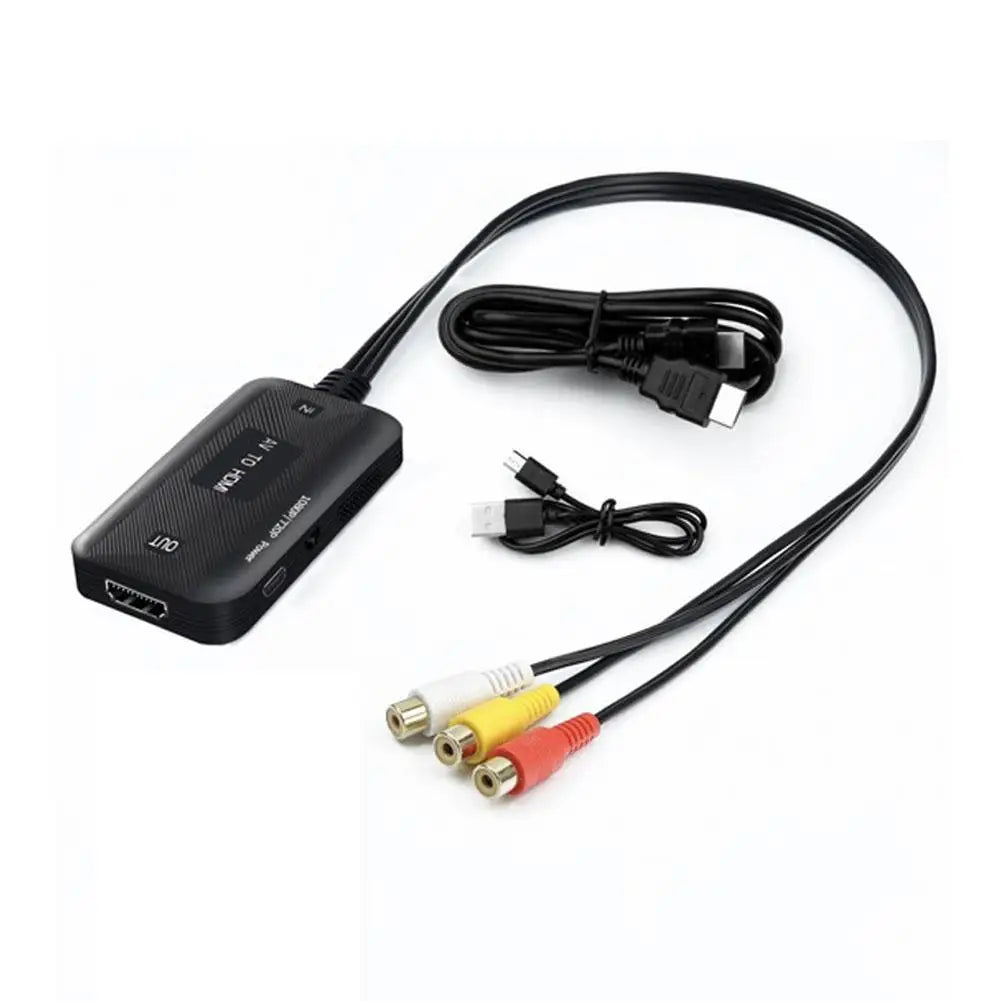 1pcs Video Adapter 1080P Converter RCA to HDMI Cable HD Link Cable Audio Cable HDMI Converter AV to HDMI Adapter 2026