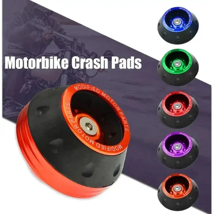 4PCS Universal Motorcycle Wheel Protection Crash Pad Motorbike Crash Protectors Alloy Motocross Falling Front Fork Slider Cups