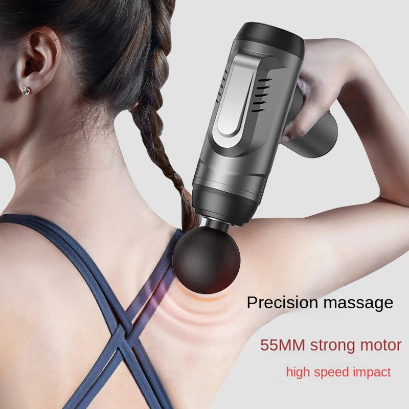 99 Level Muscle Message Gun Fascia Body Massager LED Screen Rechargeable Fascia Gun With 8 Massage Head for Fitness Muscle Mass