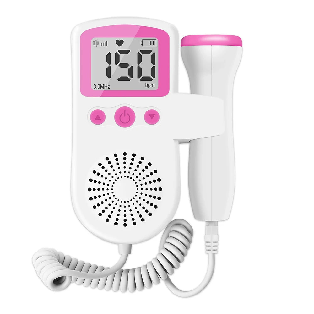 AJC Household Doppler Fetal Heart Rate Monitor for Baby Pregnancy Heartbeat Detector Pulse Meter No Radiation Stethoscope