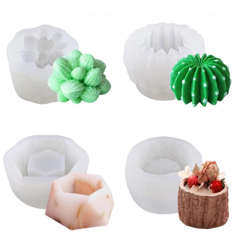 DIY Succulents Cactus Plants Silicone Epoxy Resin Mold Handmade Craft Mould